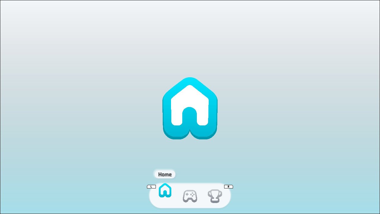L’écran d’accueil de Tico affiche une interface minimaliste entièrement pensée pour la manette de la Nintendo Switch. © ticohq