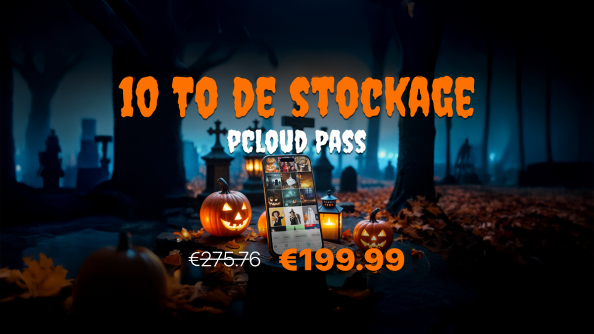pCloud casse les prix : 10 To de cloud + Pass Premium offerts à seulement 199,99 €/an ! © pCloud