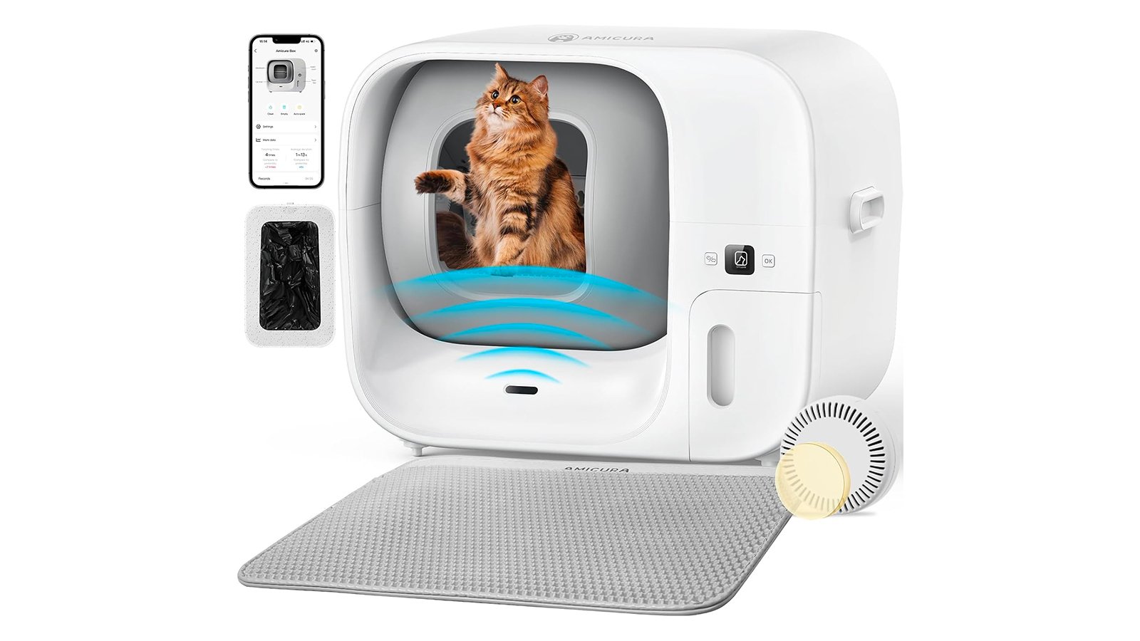 Grâce à son système anti-odeurs en trois étapes, la Cura3 garantit un air toujours sain, même dans les petits espaces