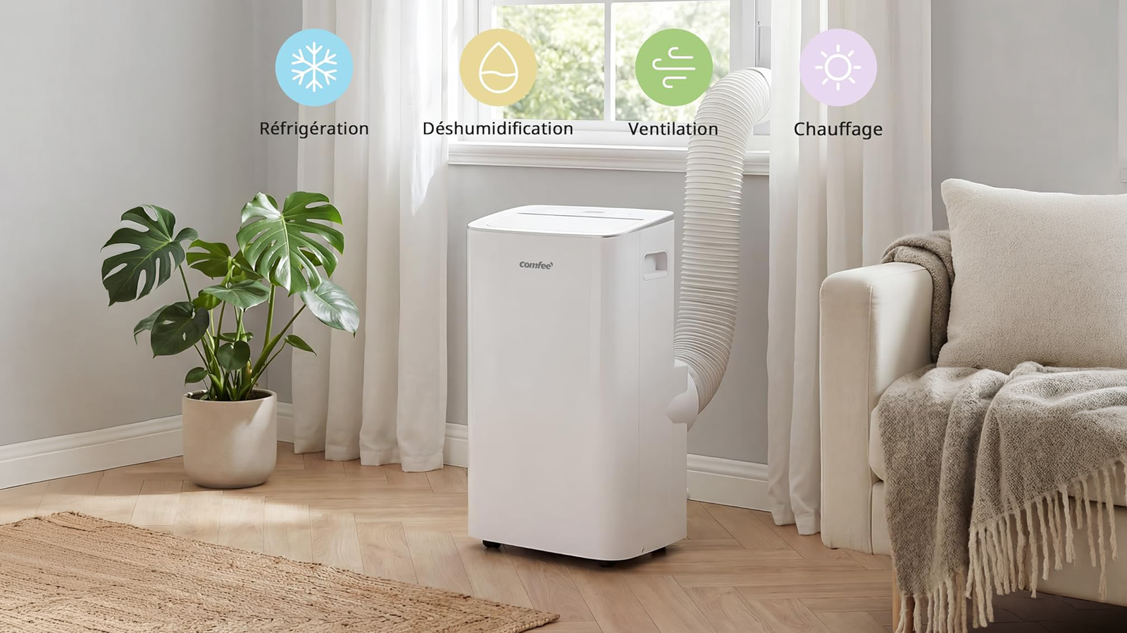 Un climatiseur mobile idéale pour les canicules à venir.
