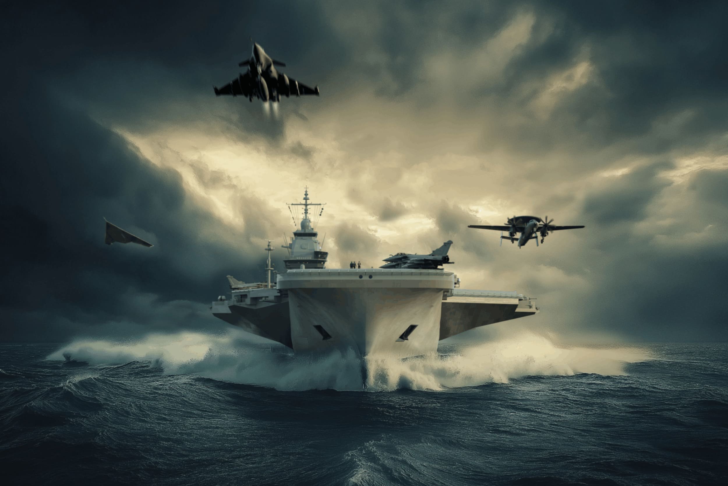 Le nouveau porte-avions nucléaire français France Libre sera le deuxième plus grand du monde. © MO Porte-Avions / Naval Group / Chantiers de l'Atlantique / TechnicAtome