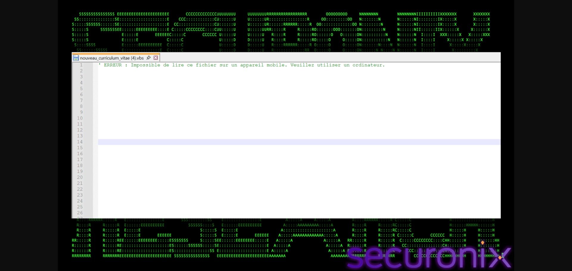 nouveau_curriculum_vitae.vbs. © Securonix