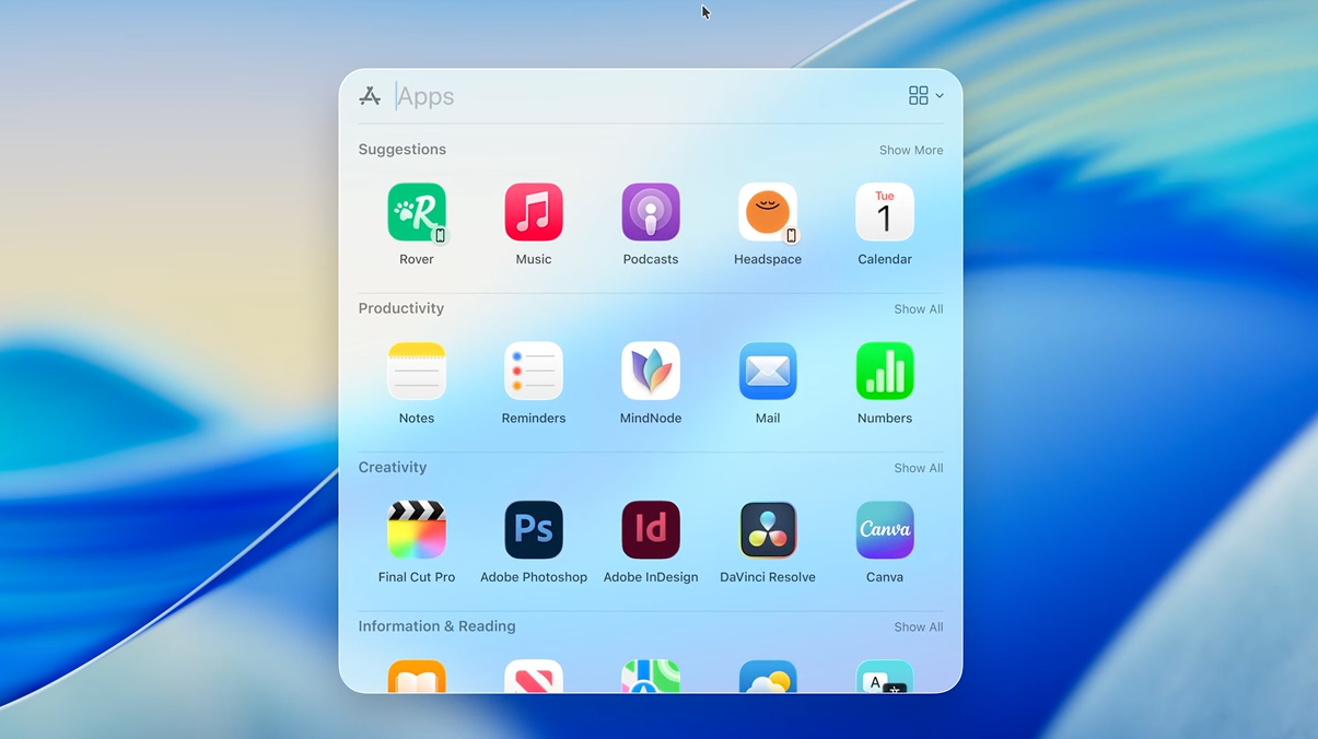 macOS 26 (Tahoe) : la productivité sous le feu des projecteurs ©Apple