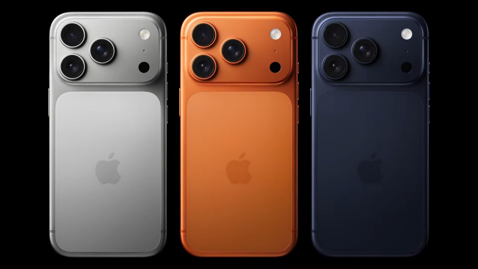 Les coloris de l'iPhone 17 Pro. © Apple