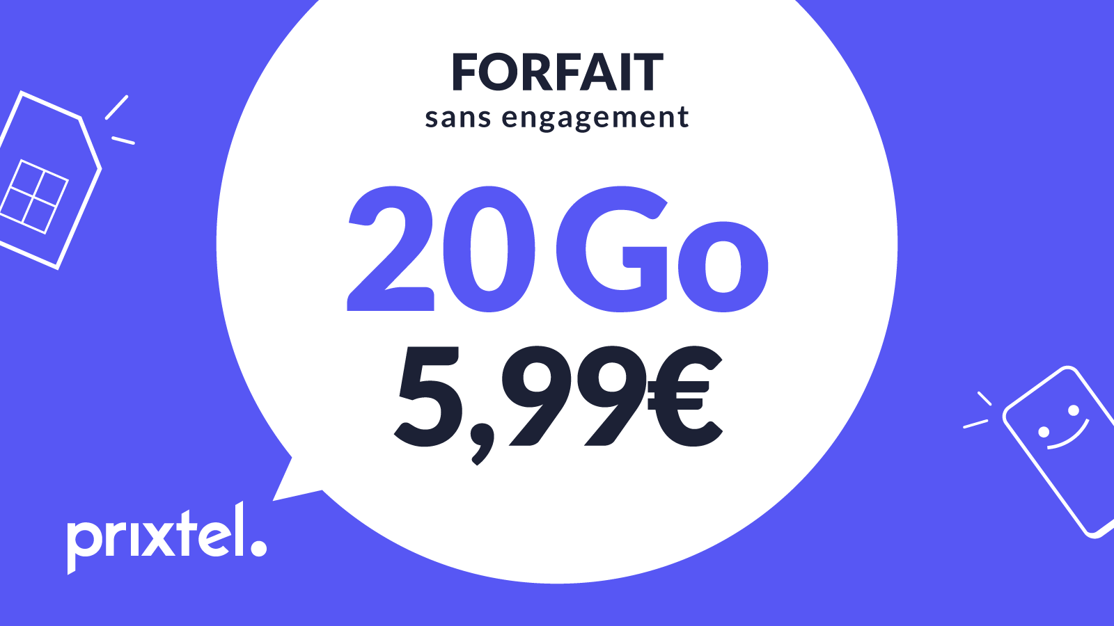 Vous ne payez que ce que vous consommez : découvrez le forfait flexible mobile de Prixtel © Prixtel