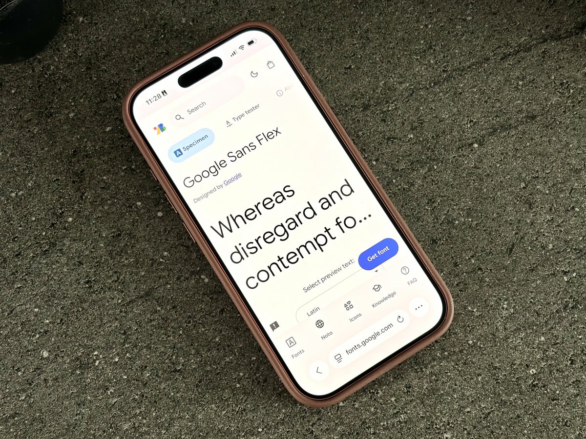 La police Google Sans Flex, dispo pour tous, et c'est gratuit ! ©Mathieu Grumiaux pour Clubic