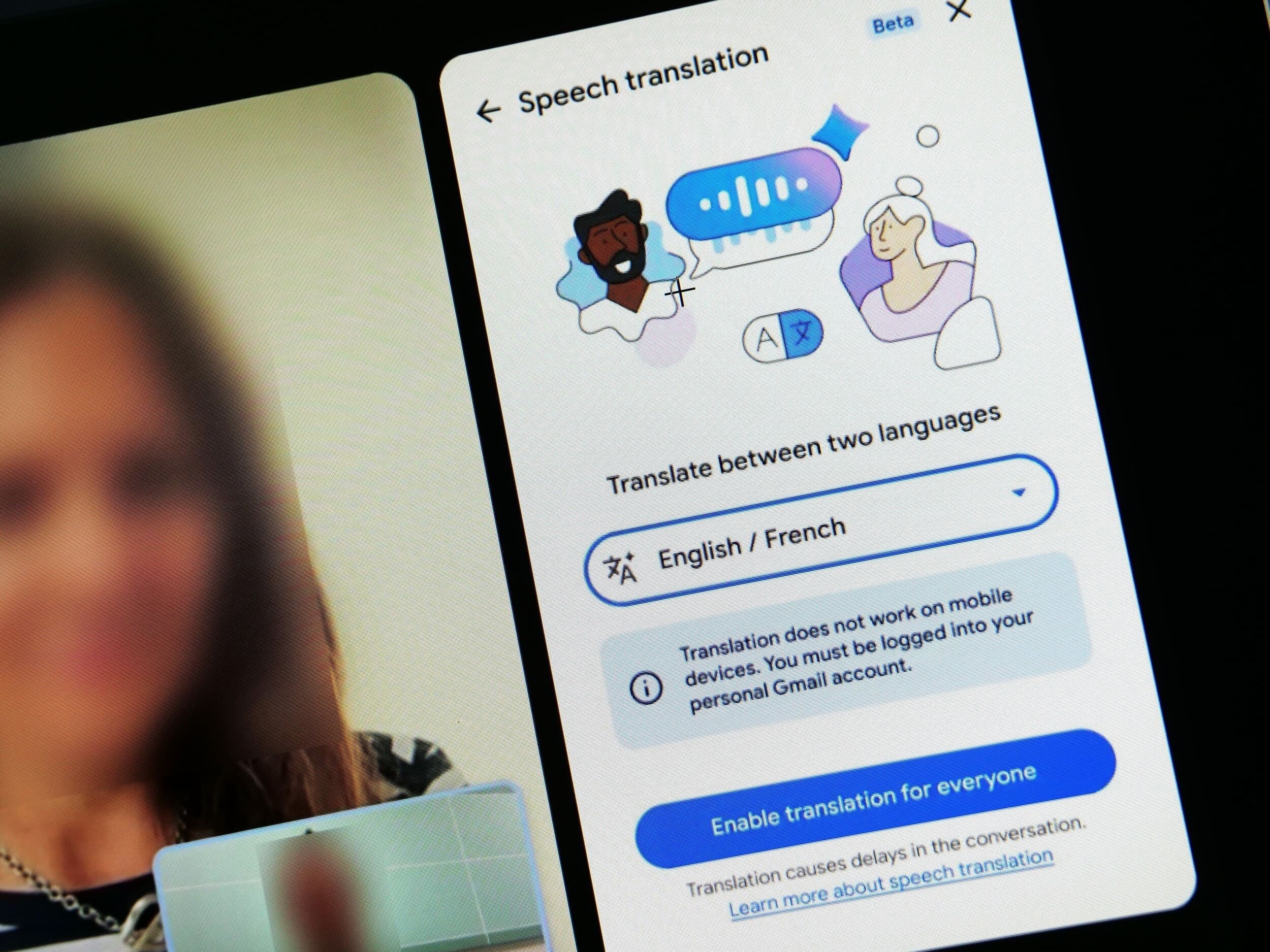 La traduction instantanée de Google Meet garde votre vraie voix en changeant la langue © Alexandre Boero / Clubic