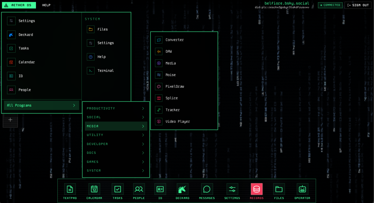 Aether OS transforme votre compte Bluesky en vrai système d'exploitation, 42 applications à la clé
