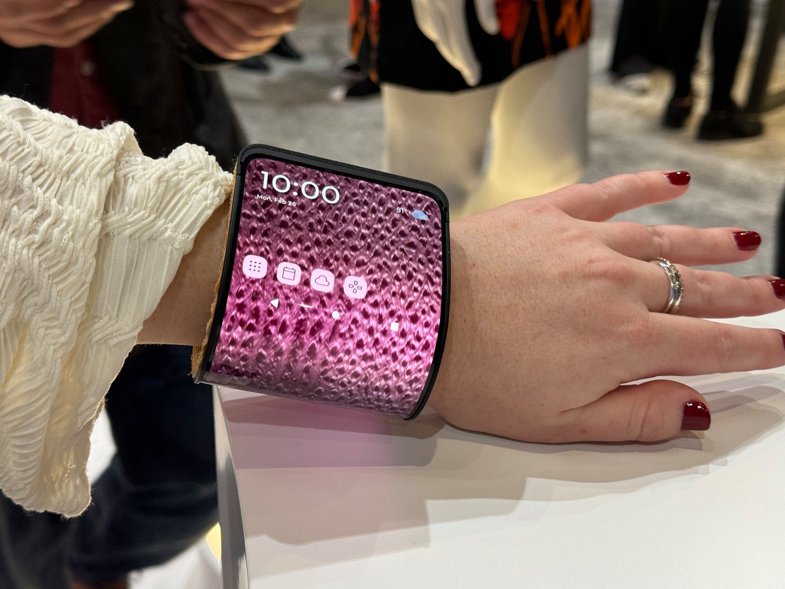 L'Adaptive Display Concept de Motorola. © Colin Golberg pour Clubic