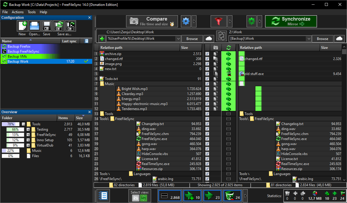 FreeFileSync © Zenju