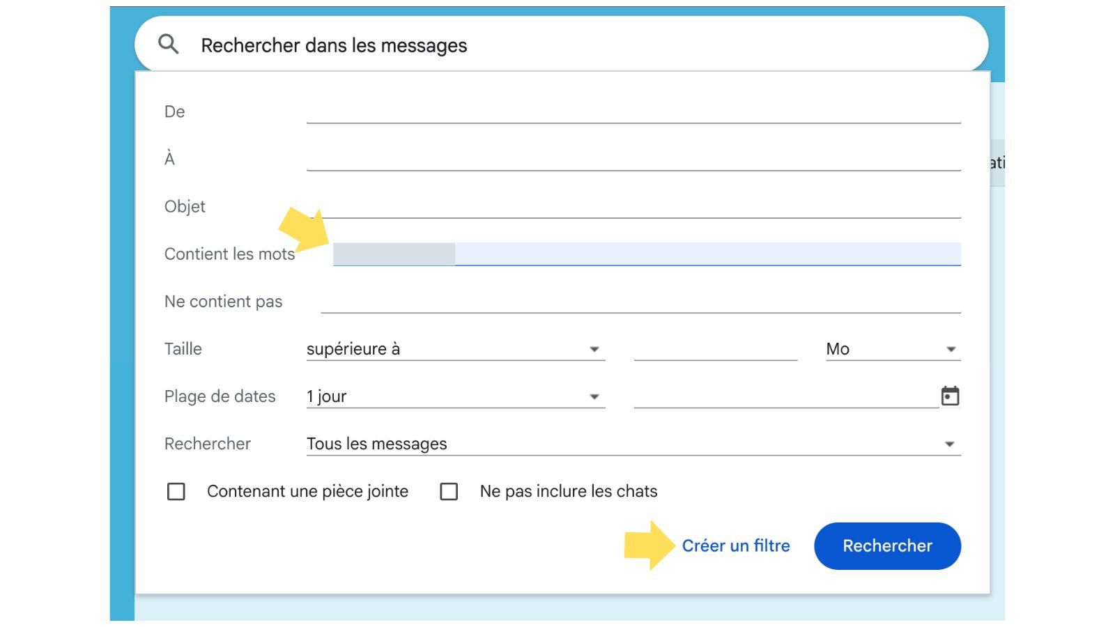 Usez et abusez des filtres. ©Google