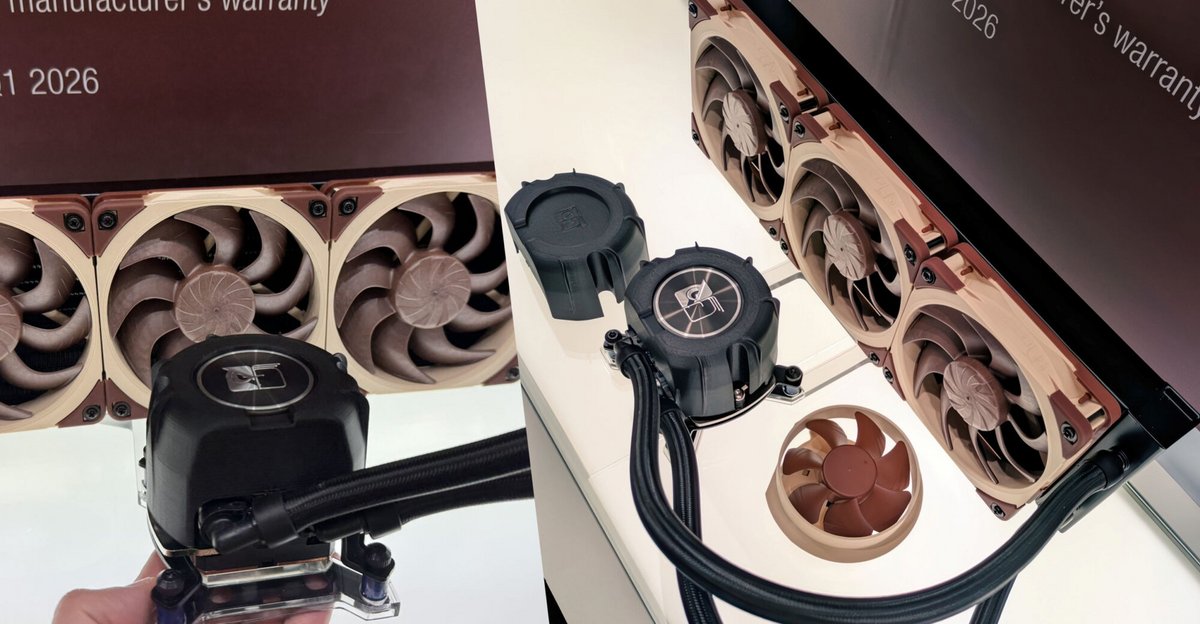 Le premier AiO de watercooling signé Noctua est repoussé. ©ComputerBase/HardwareCanucks
