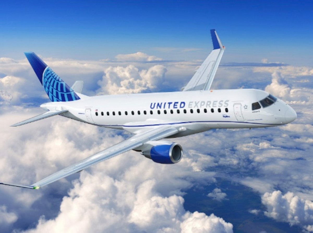 Un Embraer E175 aux couleurs d'United Airlines. © United Airlines / Embraer