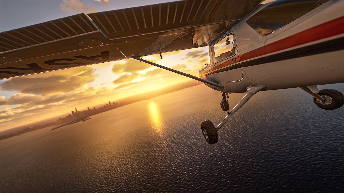 Capture d'écran tirée du jeu Microsoft Flight Simulator, pour illustration. © Google