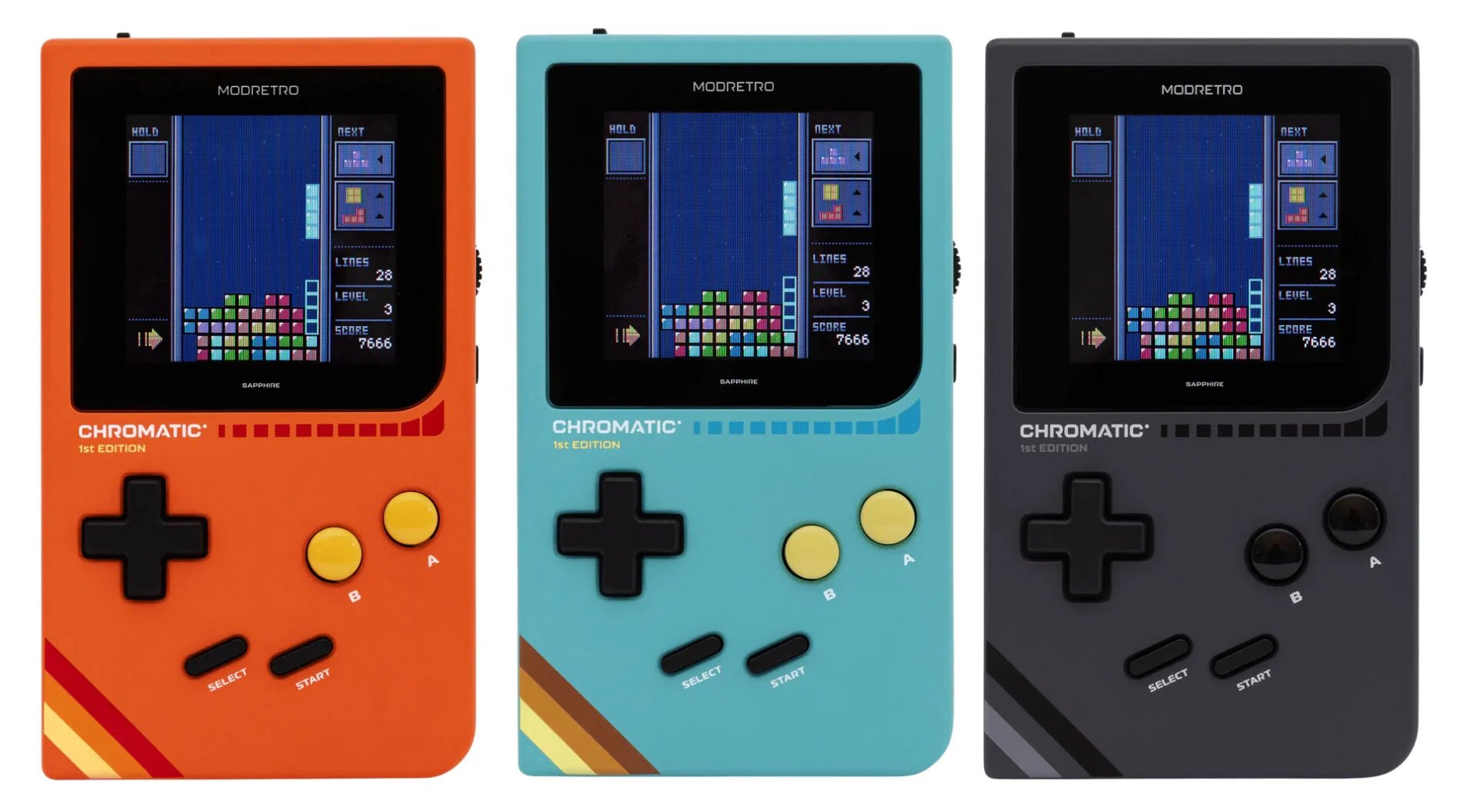 La console Chromatic est un véritable clone de la Nintendo Game Boy. ©ModRetro