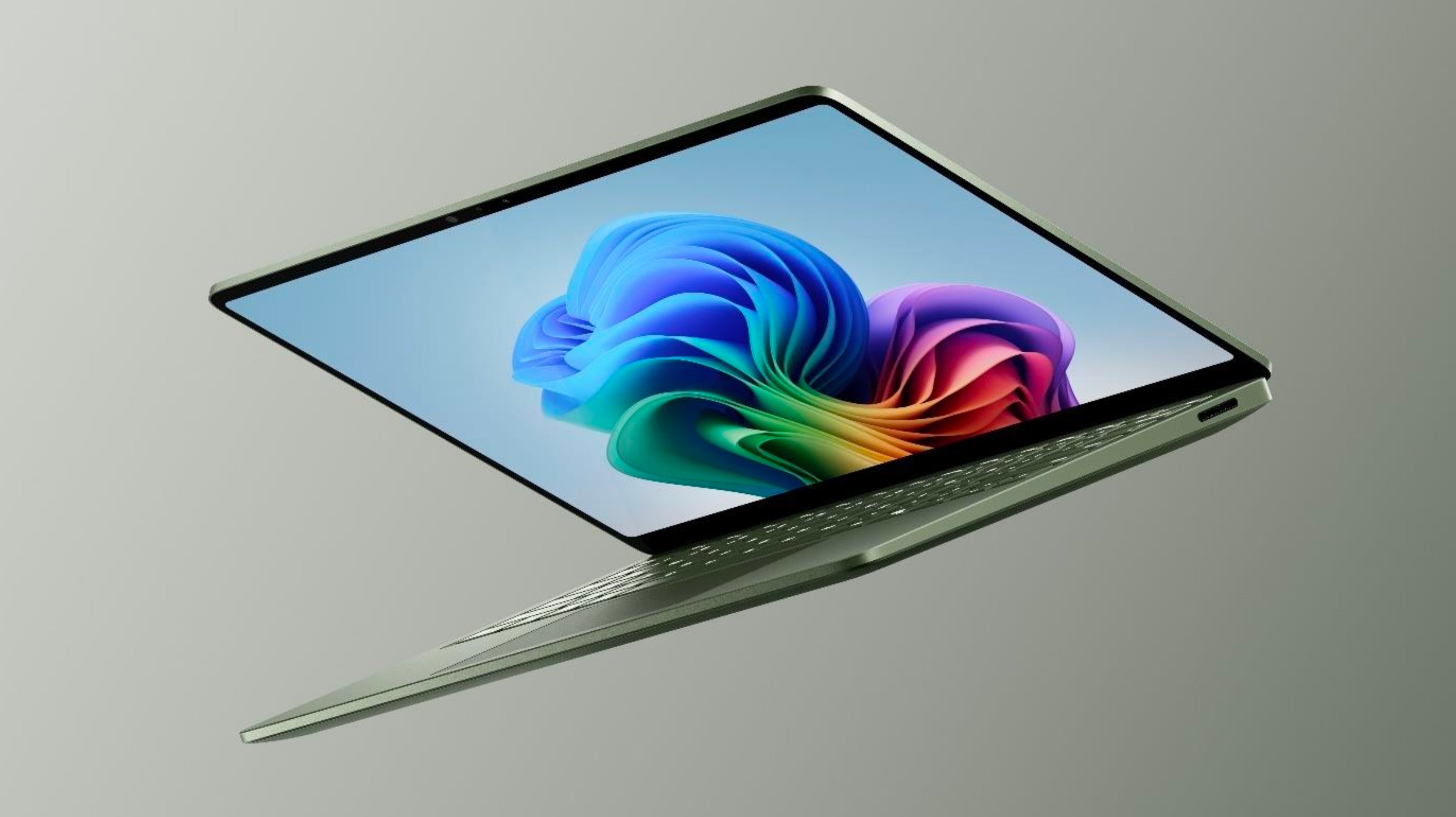 Le Surface Laptop 8 en coloris Jade, réservé par contre au modèle de 13,8 pouces. © Microsoft