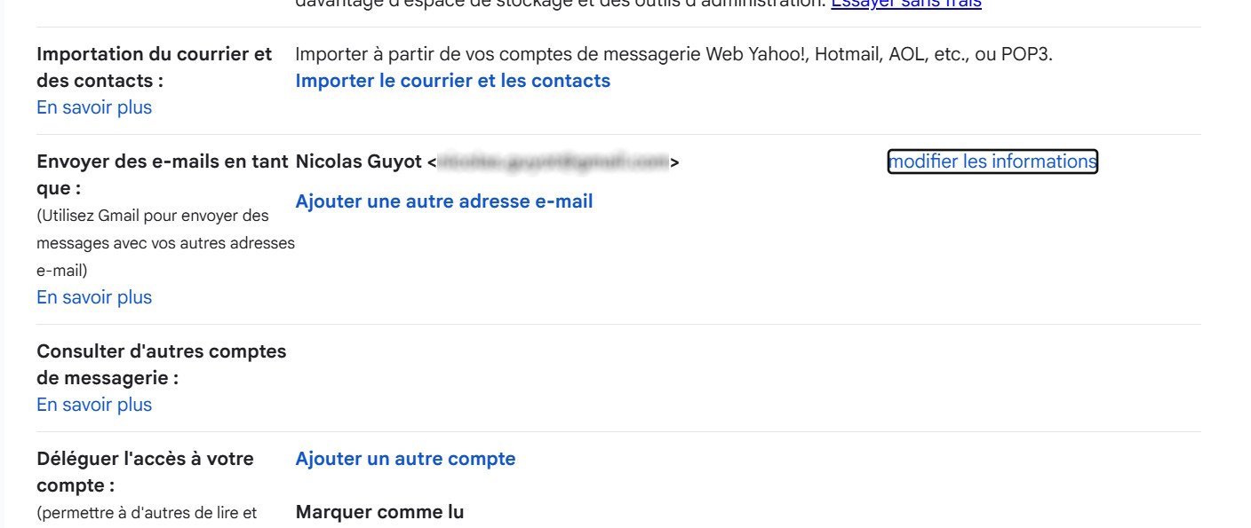 La relève automatique des comptes tiers sur le Web et la fonction « Envoyer en tant que » disparaîtront de Gmail en janvier 2027. ©Clubic