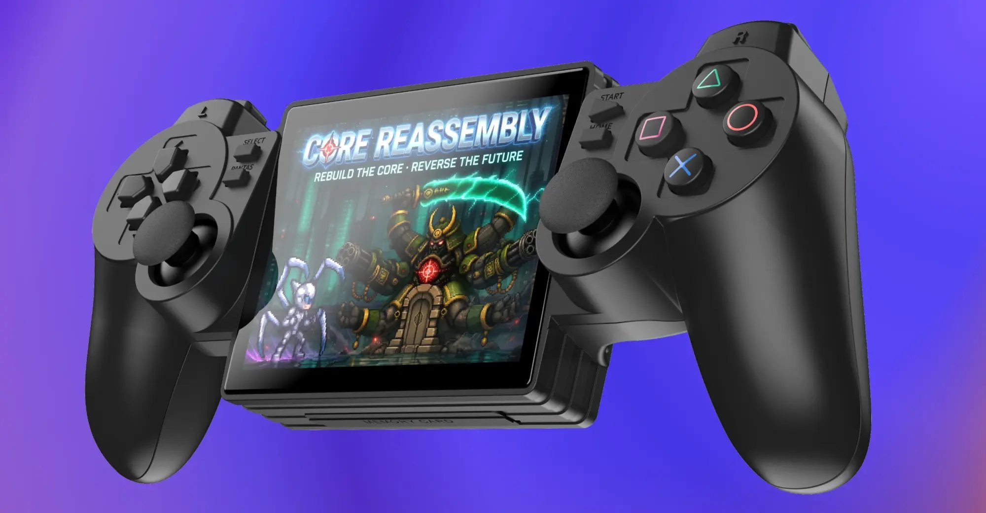 La console Portal reprend le design de la Dual Shock 2 et de la PlayStation 2. © VideoCardz