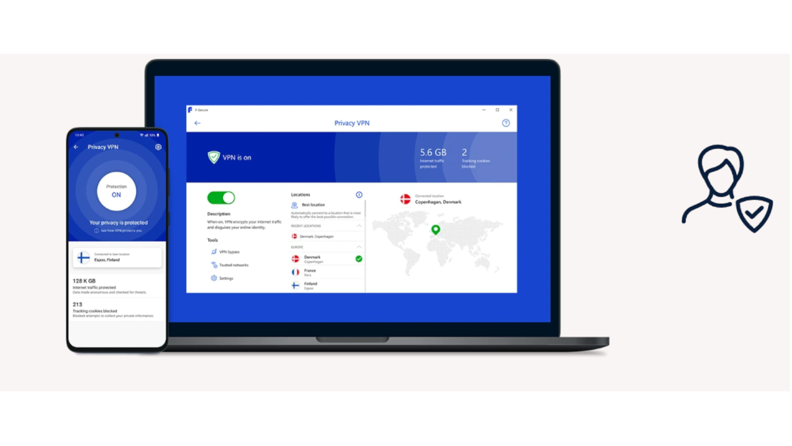 F-Secure VPN sur PC et mobile