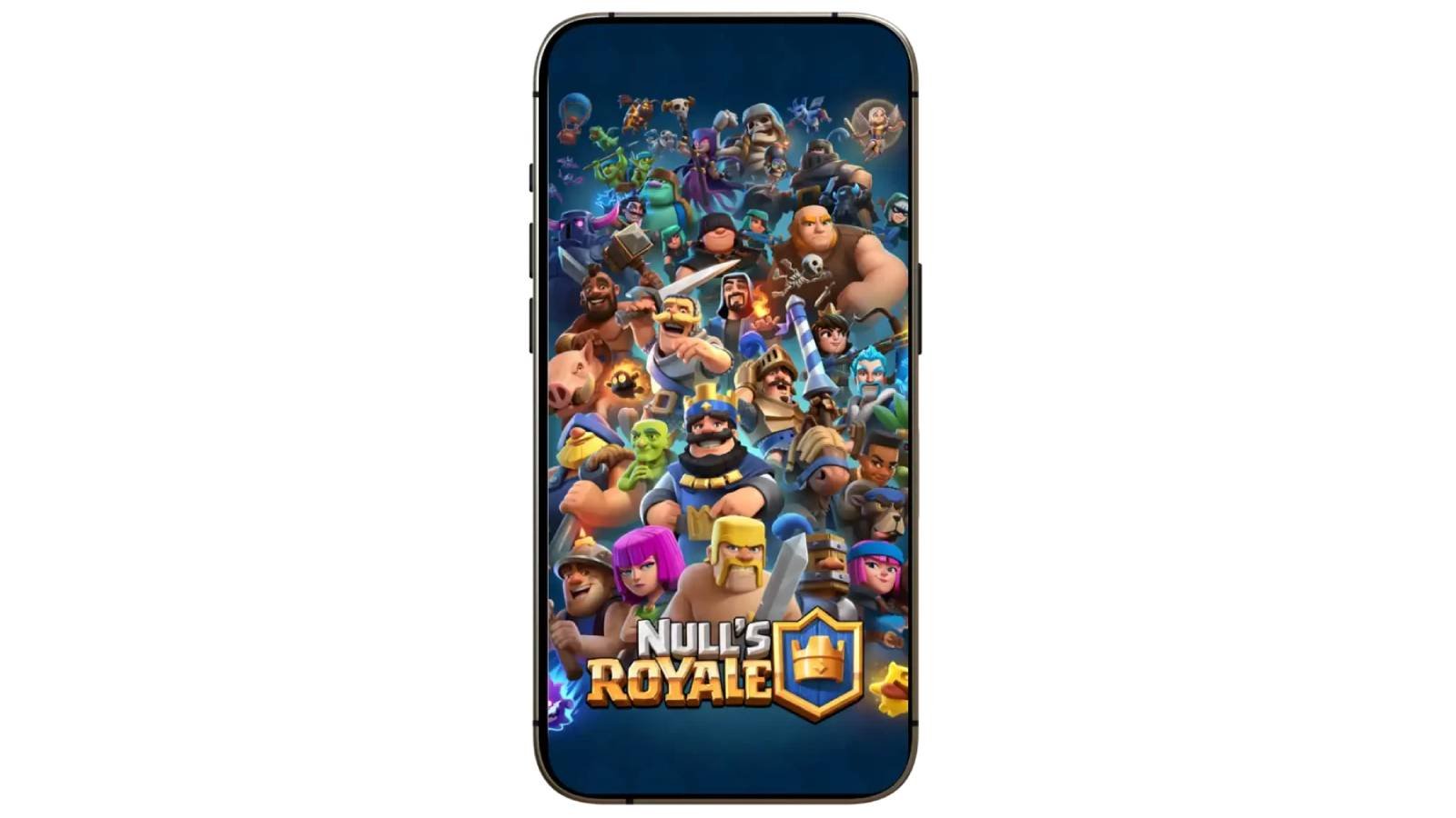 Null's Royale est un serveur privé qui donne accès à toutes les cartes et à des ressources illimitées, grâce à un APK Android, pour jouer sans progression classique. © Null's