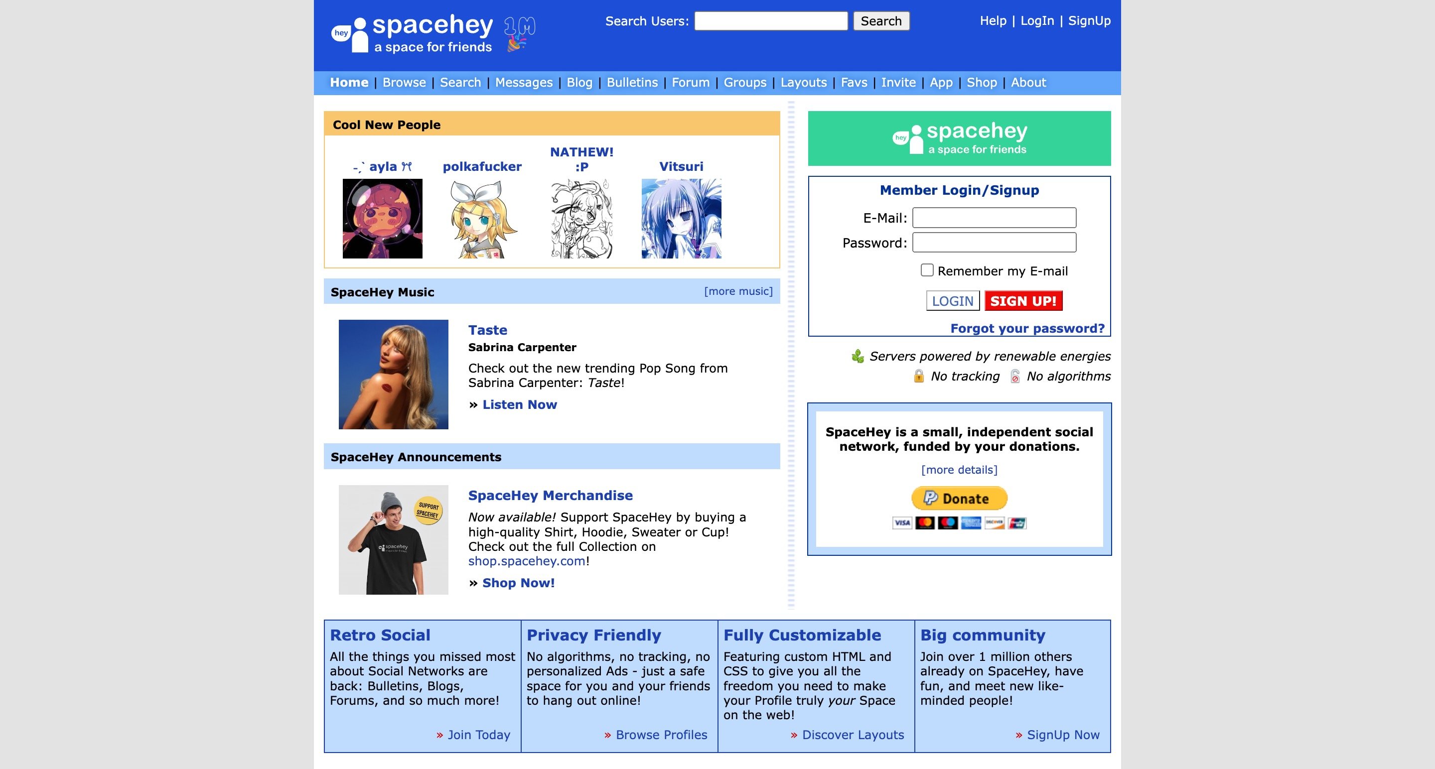Un réseau social personnalisable et sans algorithme © Tibush Labs