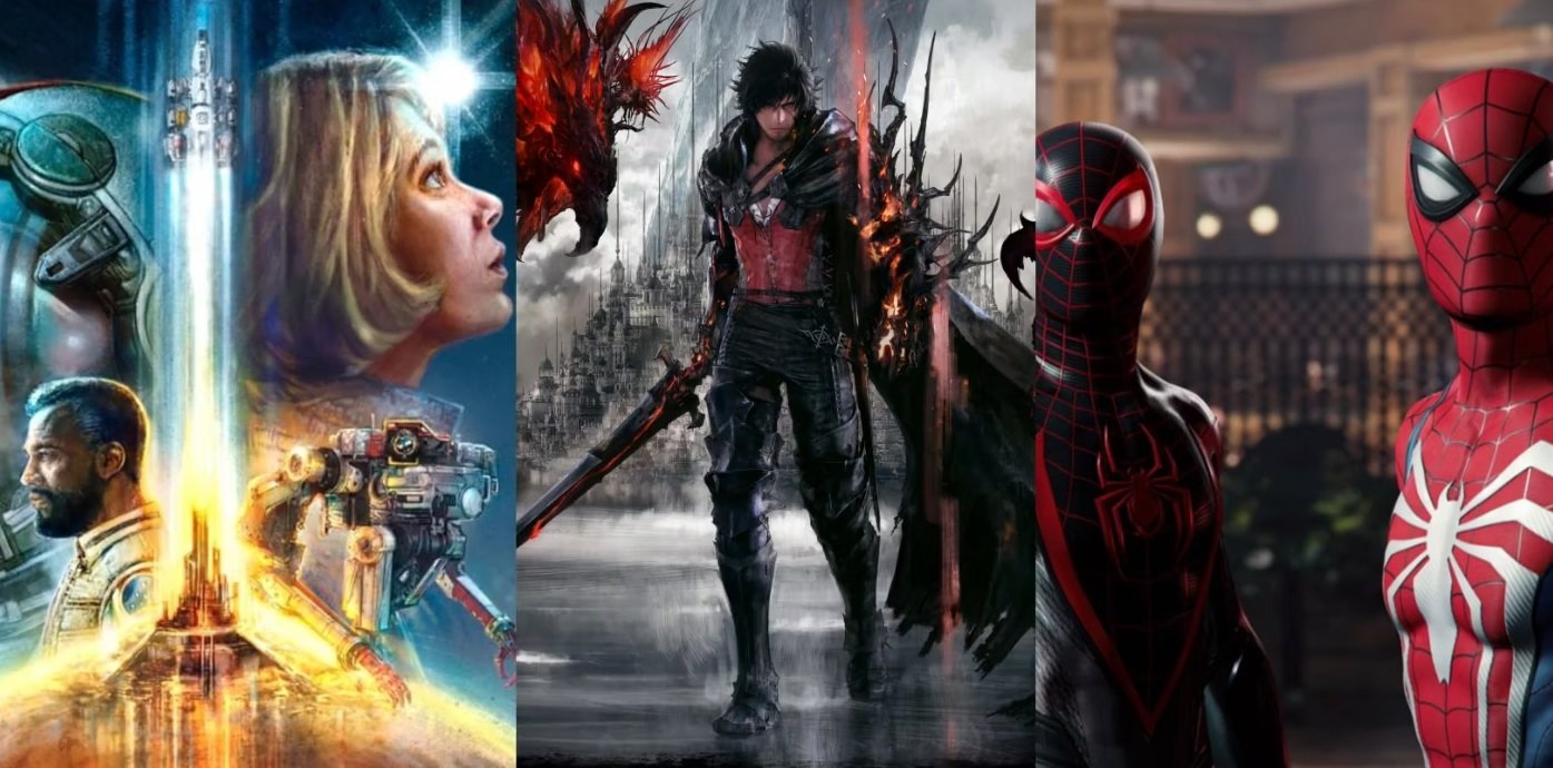 2023 a été une année proprement folle niveau sorties vidéoludiques. © Bethesda/Square Enix/Insomniac Games