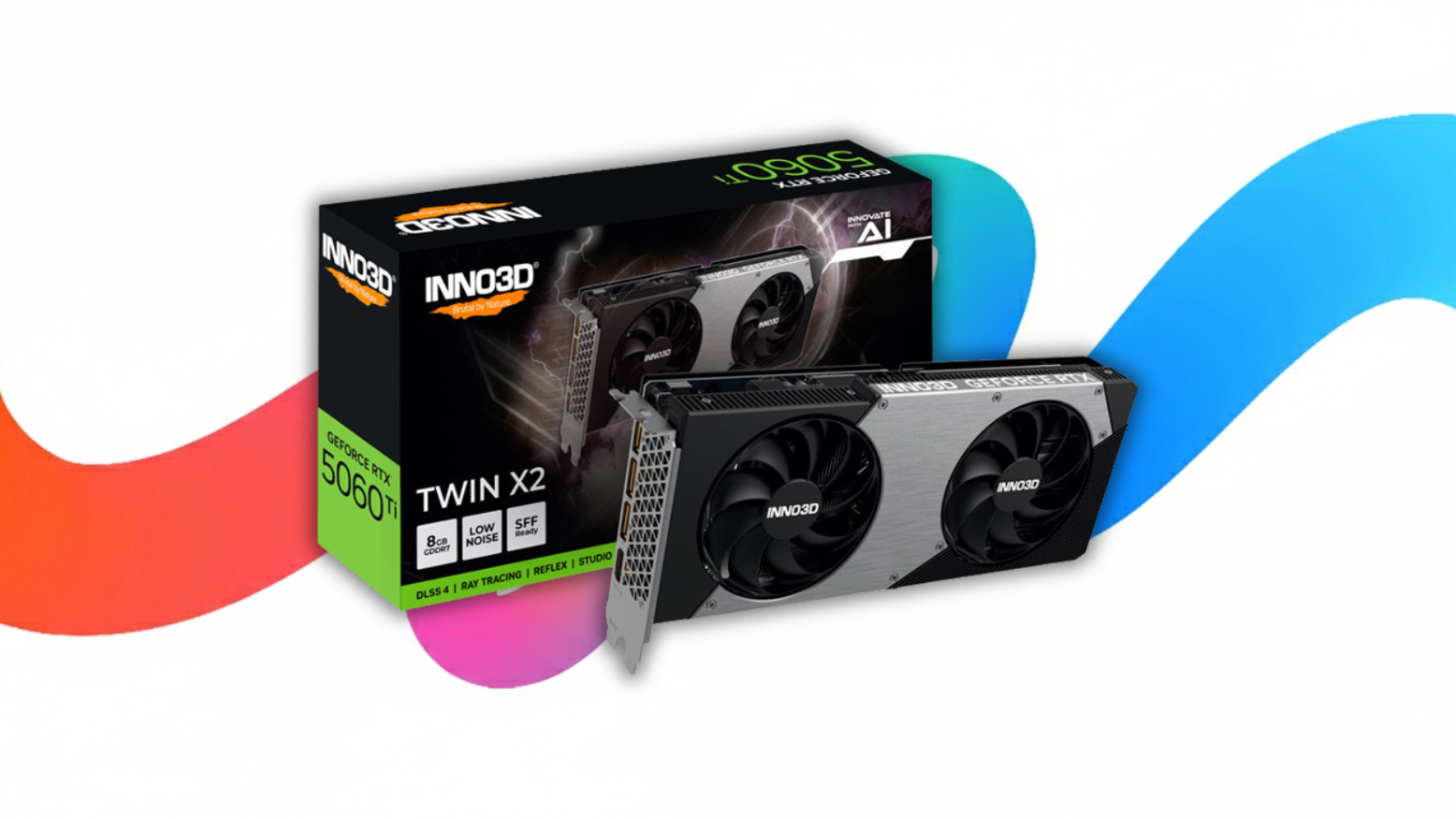 La carte graphique Inno3D GeForce RTX 5060 Ti 8 Go Twin X2. ©Clubic