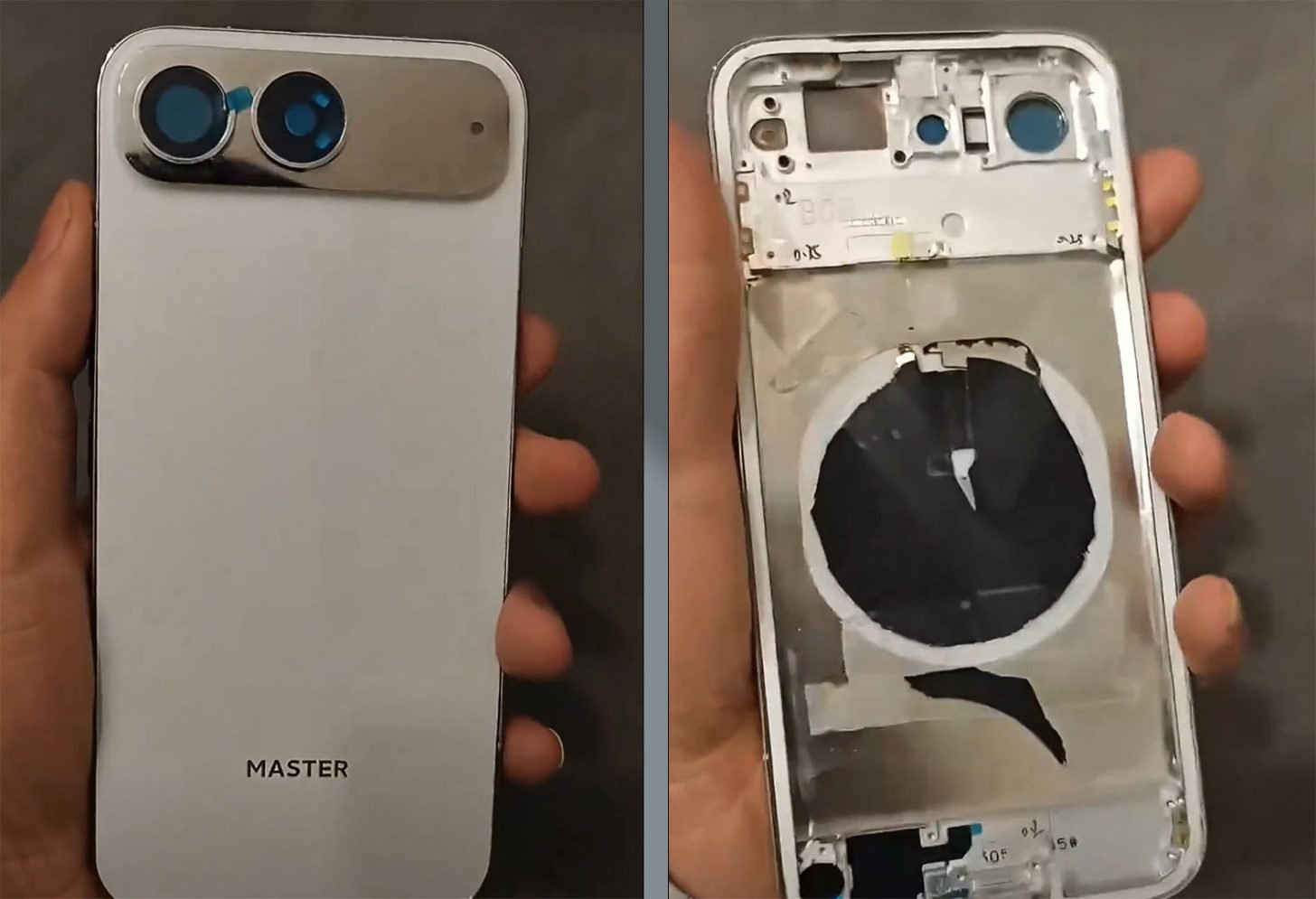 Le Xiaomi 17 Air ne verra jamais le jour, mais ce prototype nous donne une idée de ce que le constructeur chinois avait dans la tête. © Ice Universe/X©