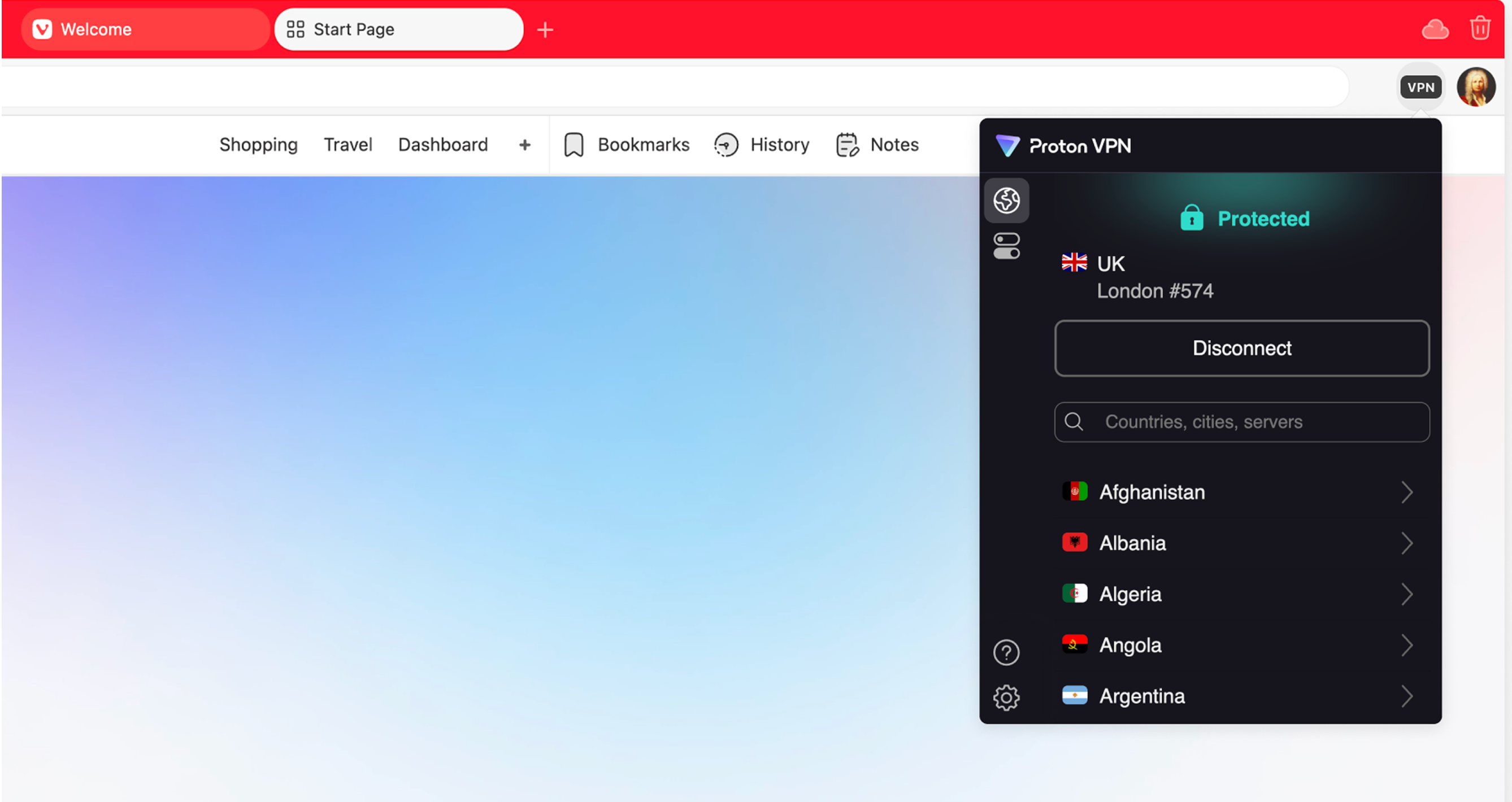 Vivaldi+Proton VPN pour une alternative européenne. ©Proton