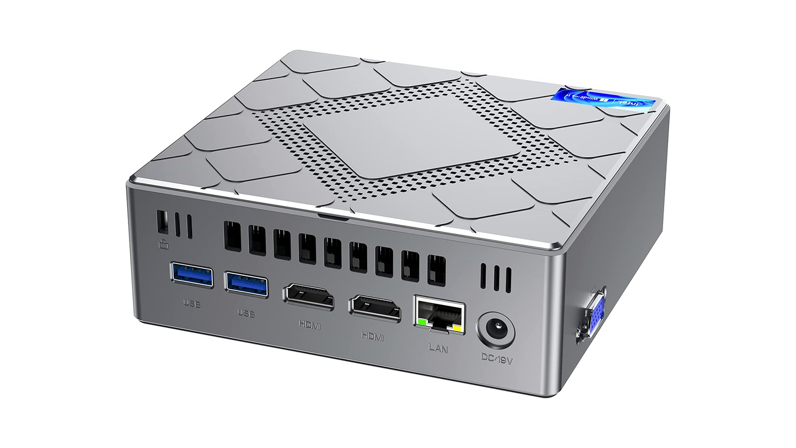 Le Mini PC NiPoGi CK10 Mini avec sa large connectique sur les côtés