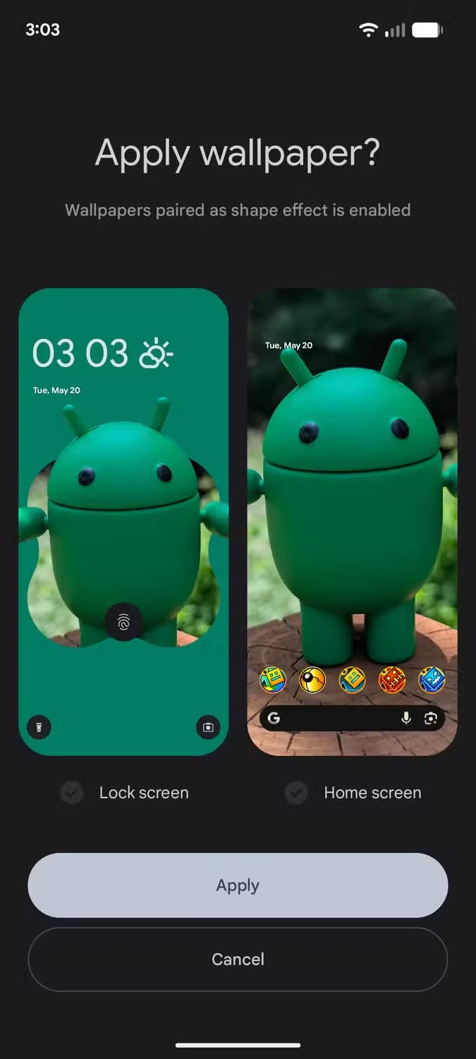 Lockscreen Android 16 Magic portrait