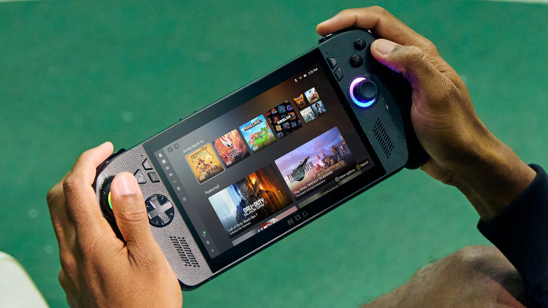 L'actuelle console portable Asus ROG Ally X. ©Asus x Microsoft