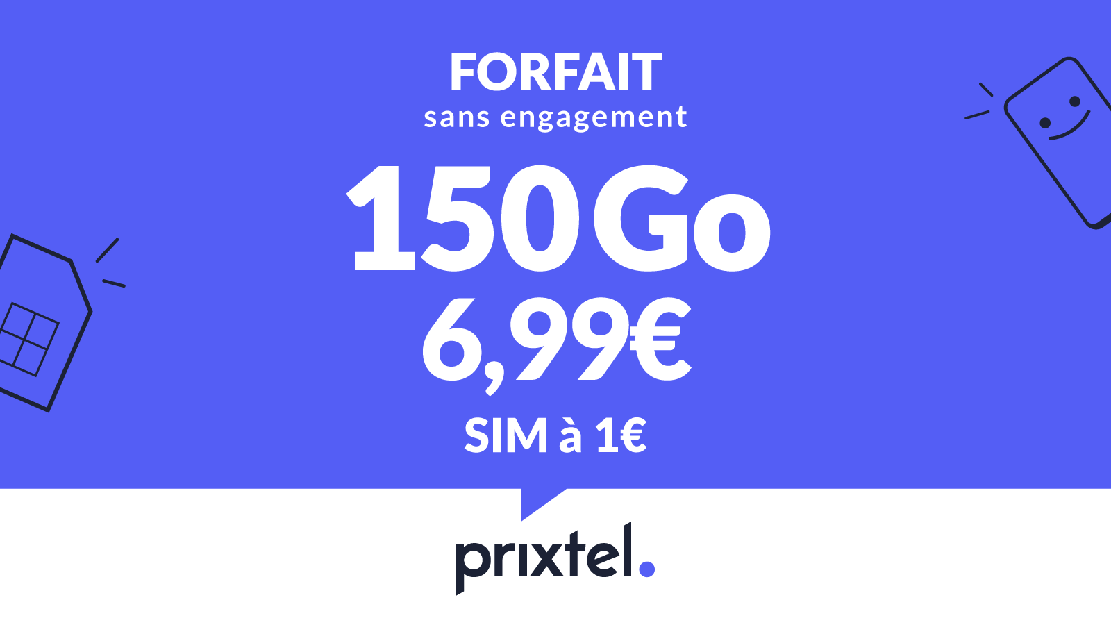 Sans engagement, ce forfait ajuste son prix à votre usage pour réduire la facture sans limiter vos besoins ©Prixtel