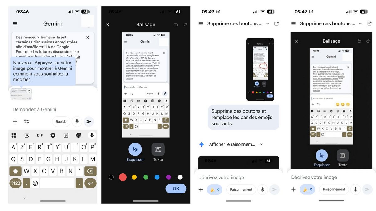 Annotez vos images dans Gemini. ©Google