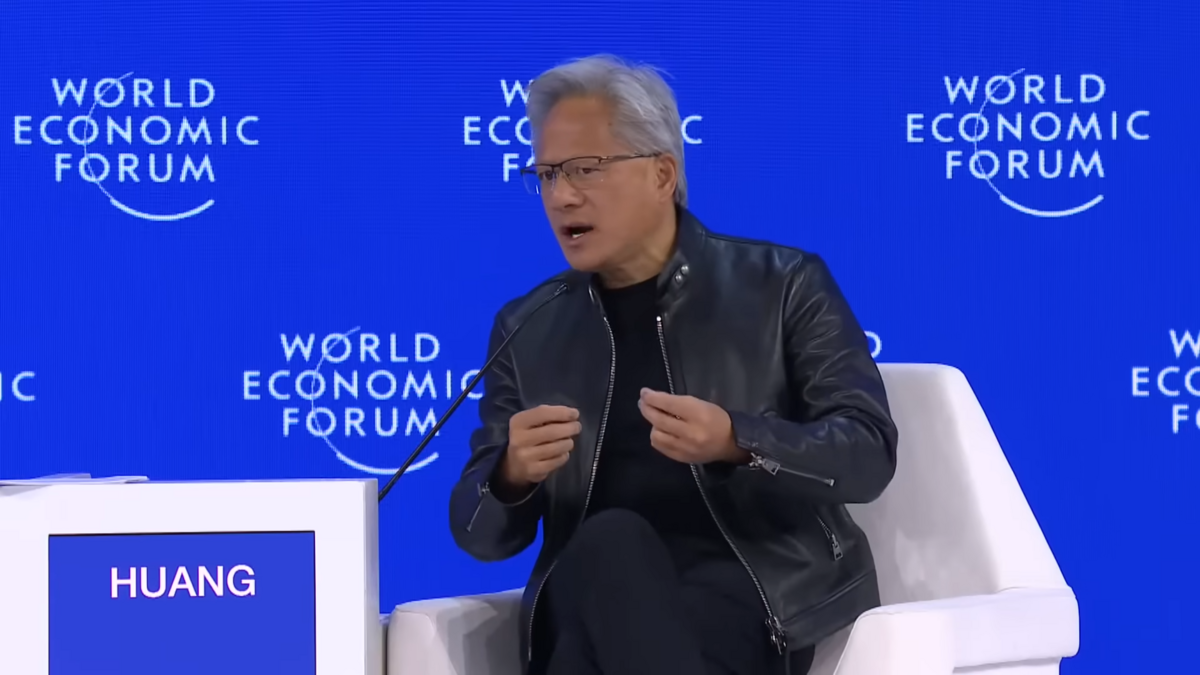 Jensen Huang a raconté cette anecdote au détour d'un entretien au Forum Economique Mondial de Davos 2026 - © WEF