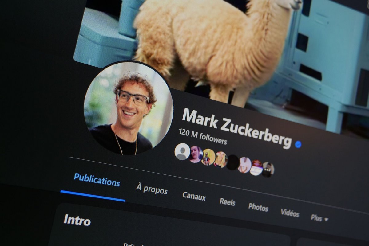 La page Facebook de Mark Zuckerberg. © Alexandre Boero / Clubic