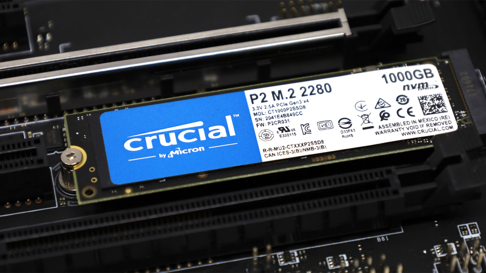 Le Crucial P2 1 To à bon prix chez Amazon, même après le Black Friday.