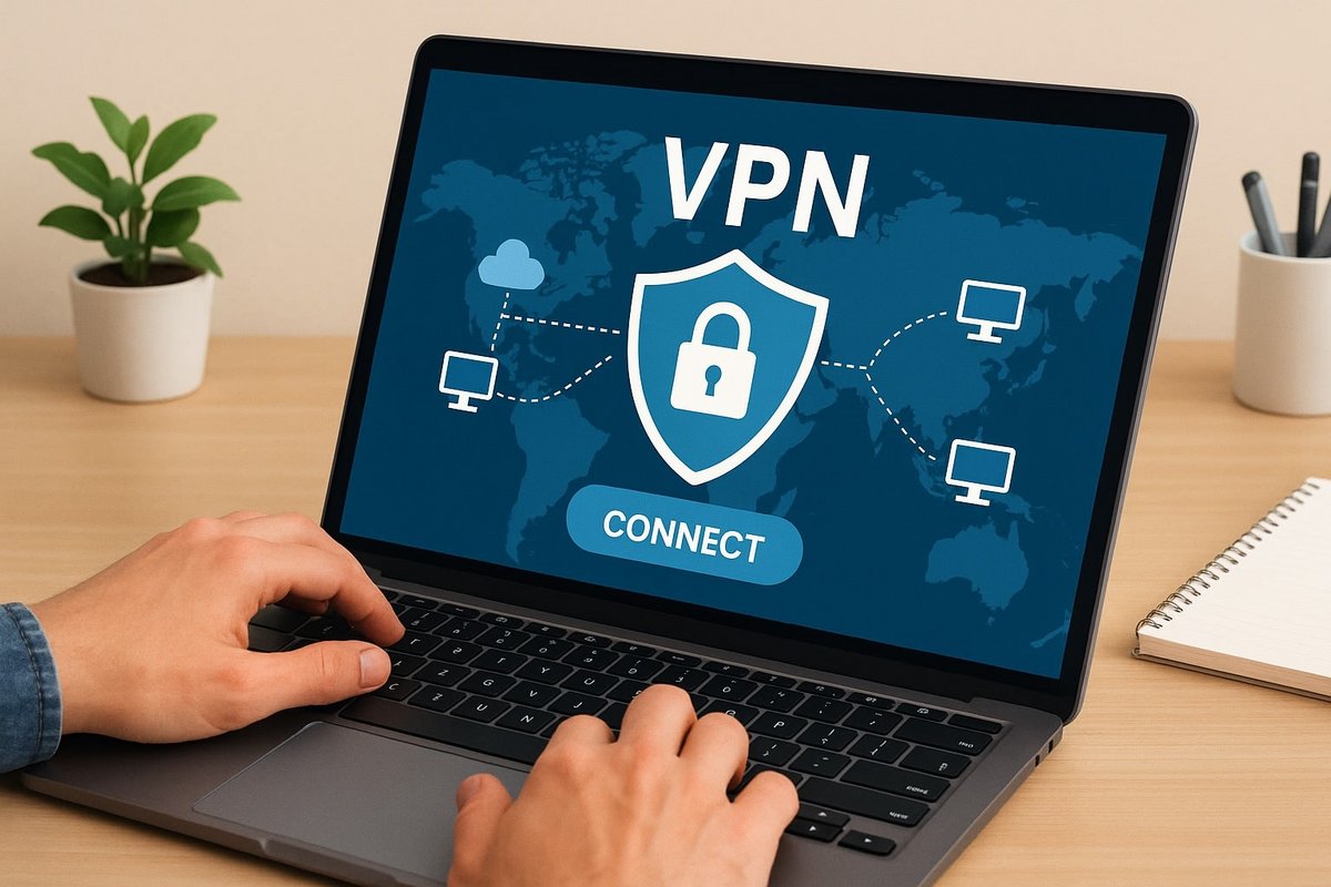 Un VPN commercial se configure en quelques clics via une appli, chiffre vos données et masque votre adresse IP pour protéger votre vie privée - © Shutterstock