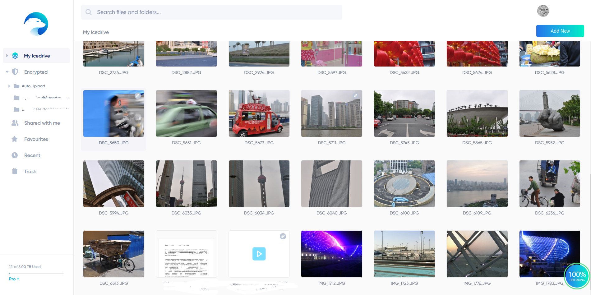 Icedrive - Interface utilisateur - @ Clubic