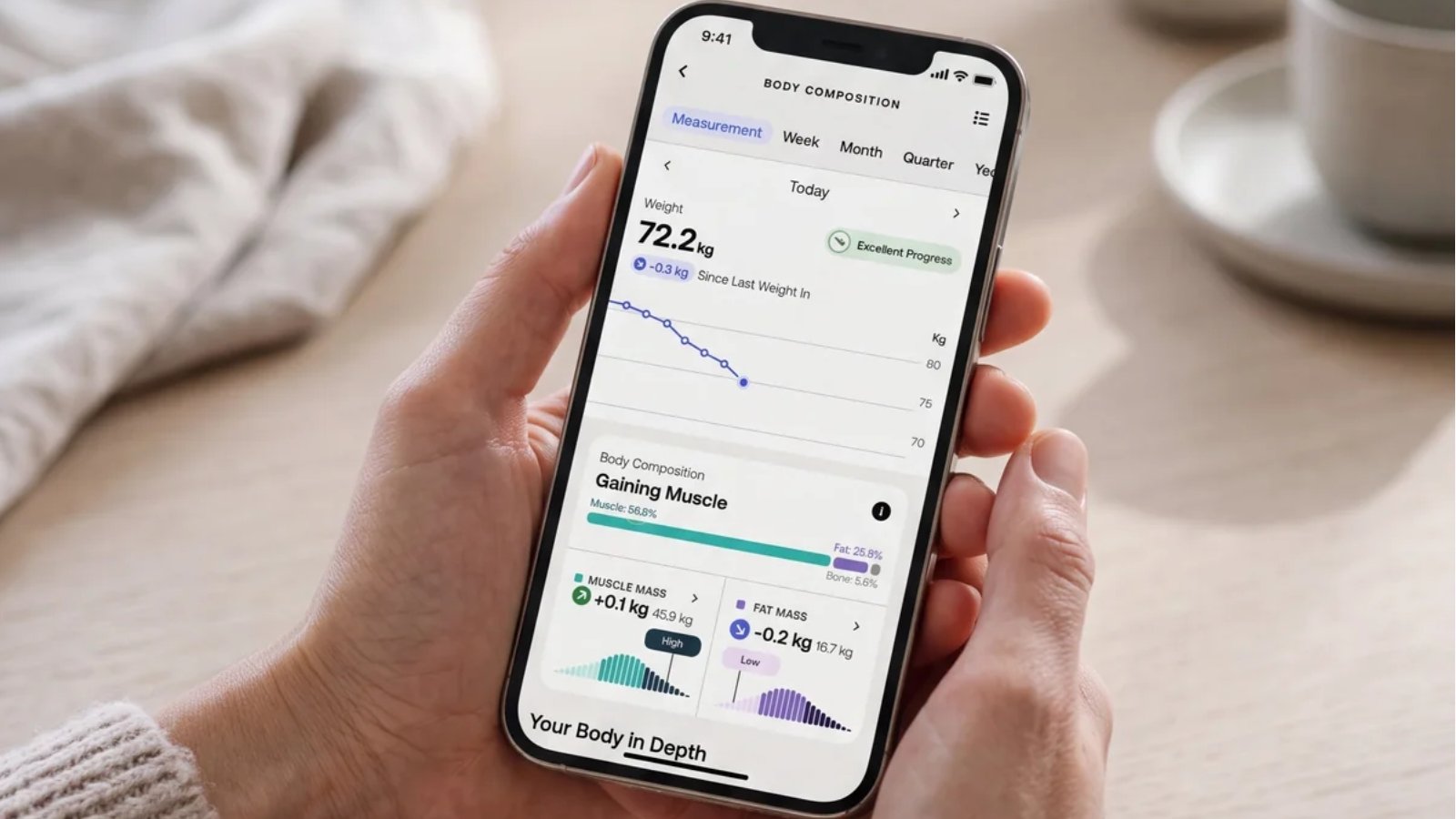 La consultation des mesures dans l’application Withings reste gratuite, sans abonnement. ©Withings