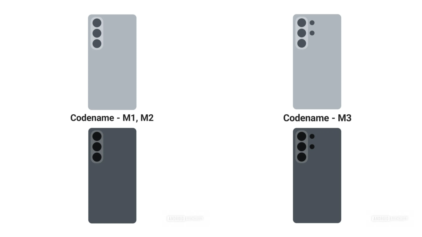 Le look des Galaxy S26 se précise, avec l'arrivée d'une zone dédiée pour les capteurs photo ©Android Authority