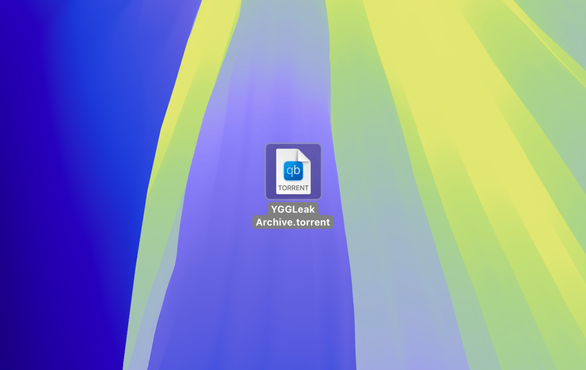 L'archive, dont le fichier .torrent a été publié sur le site du hacker, est accessible à tous. © Naïm Bada / Clubic