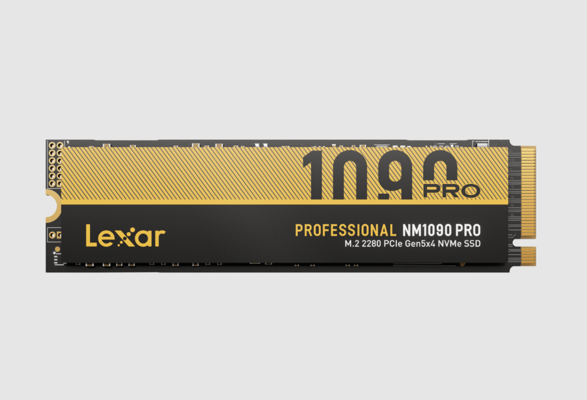 Les joueurs en quête de rapidité pourront compter sur le NM1090 PRO de Lexar. © Lexar