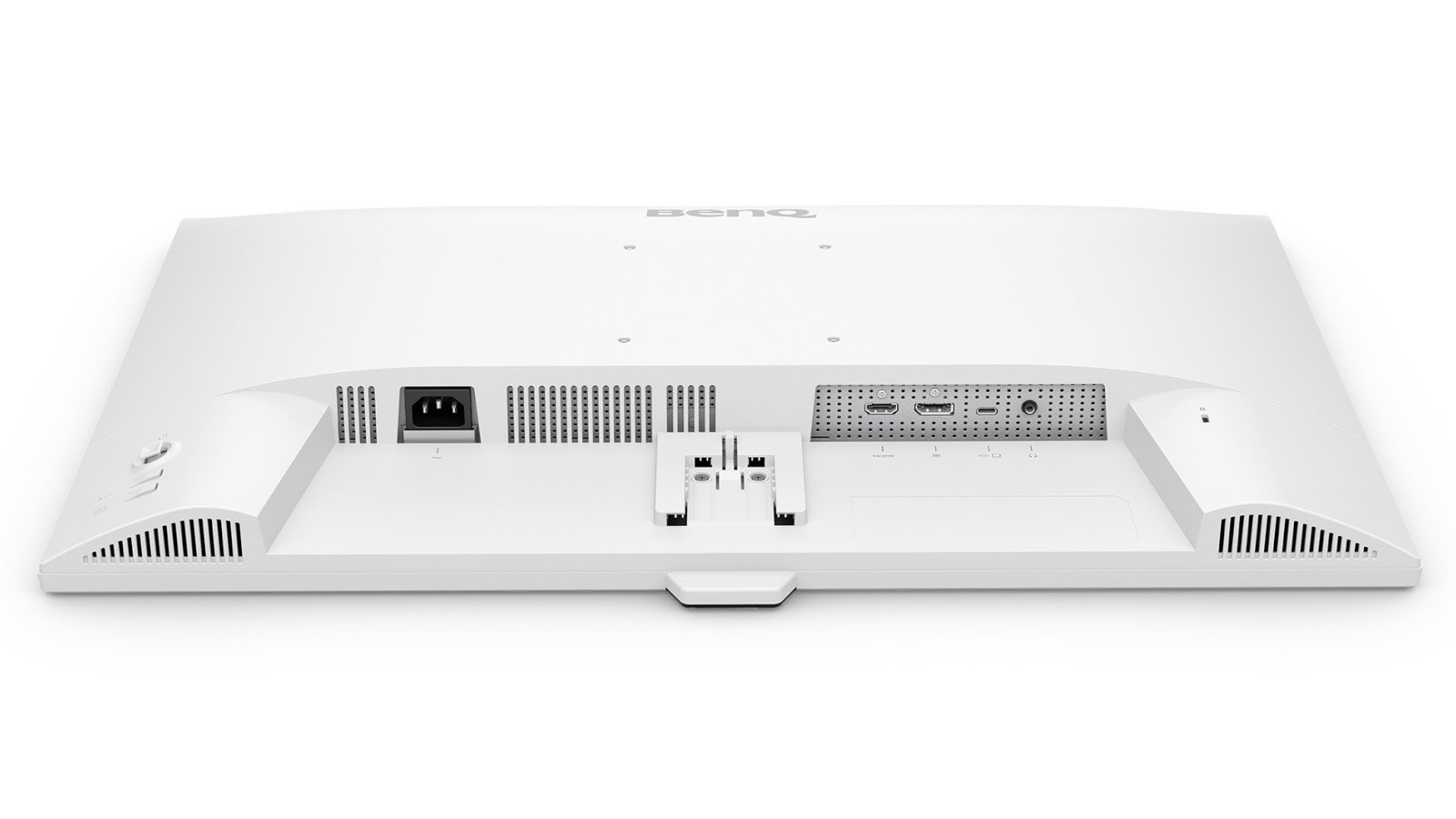 La connectique reste minimaliste : un HDMI 2.0, un DisplayPort 1.4, un USB-C 65W et une prise casque. Des arbitrages évidents pour contenir le prix sous les 200€. ©BenQ