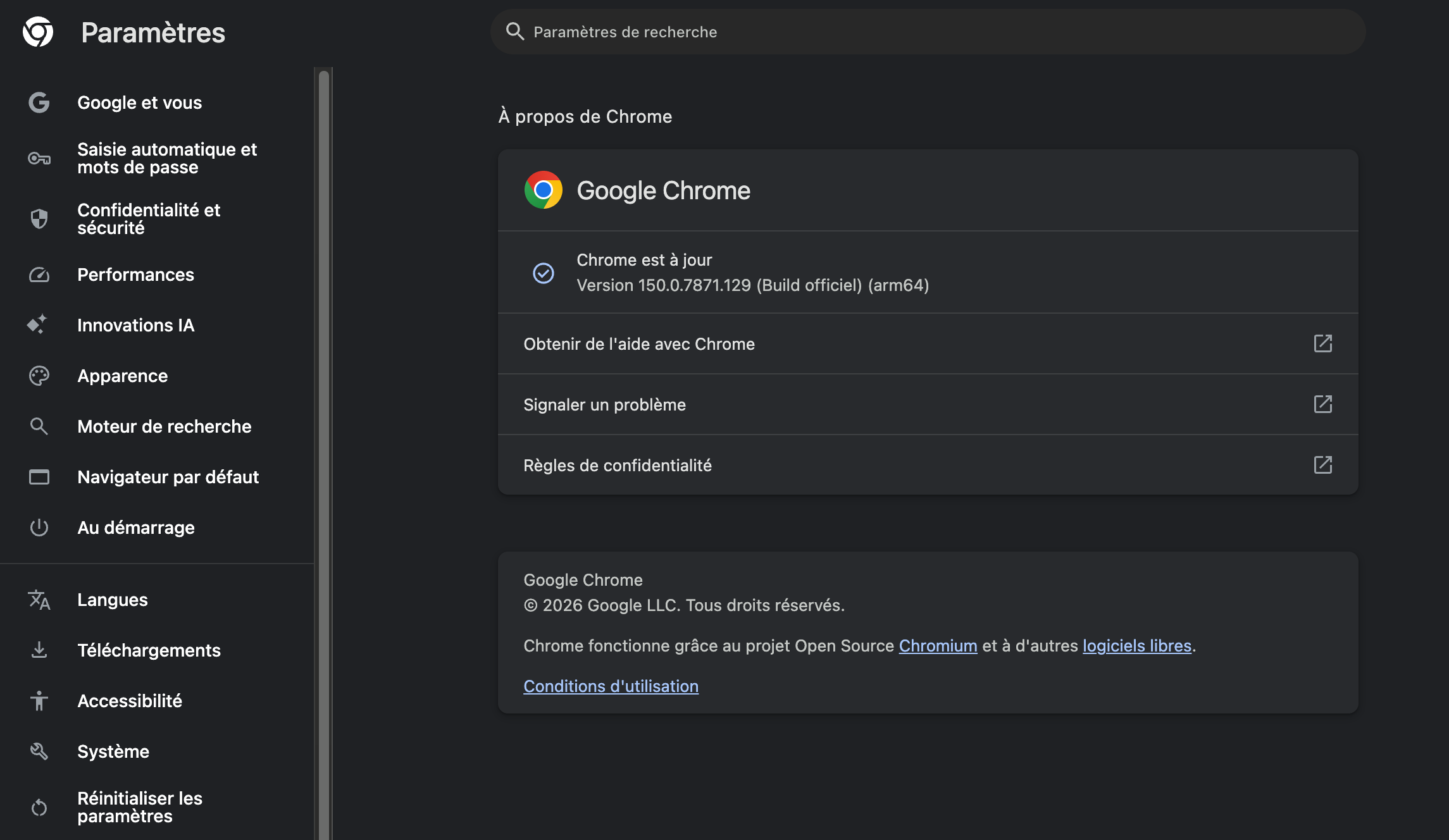 Pensez à rapidement mettre Google Chrome à jour. © Clubic