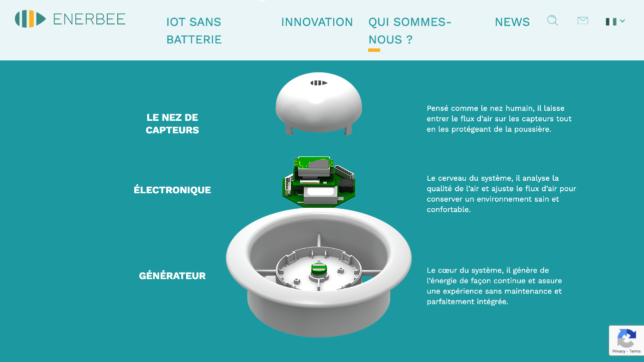 Analyser l'air sans alimentation électrique externe... — © Enerbee