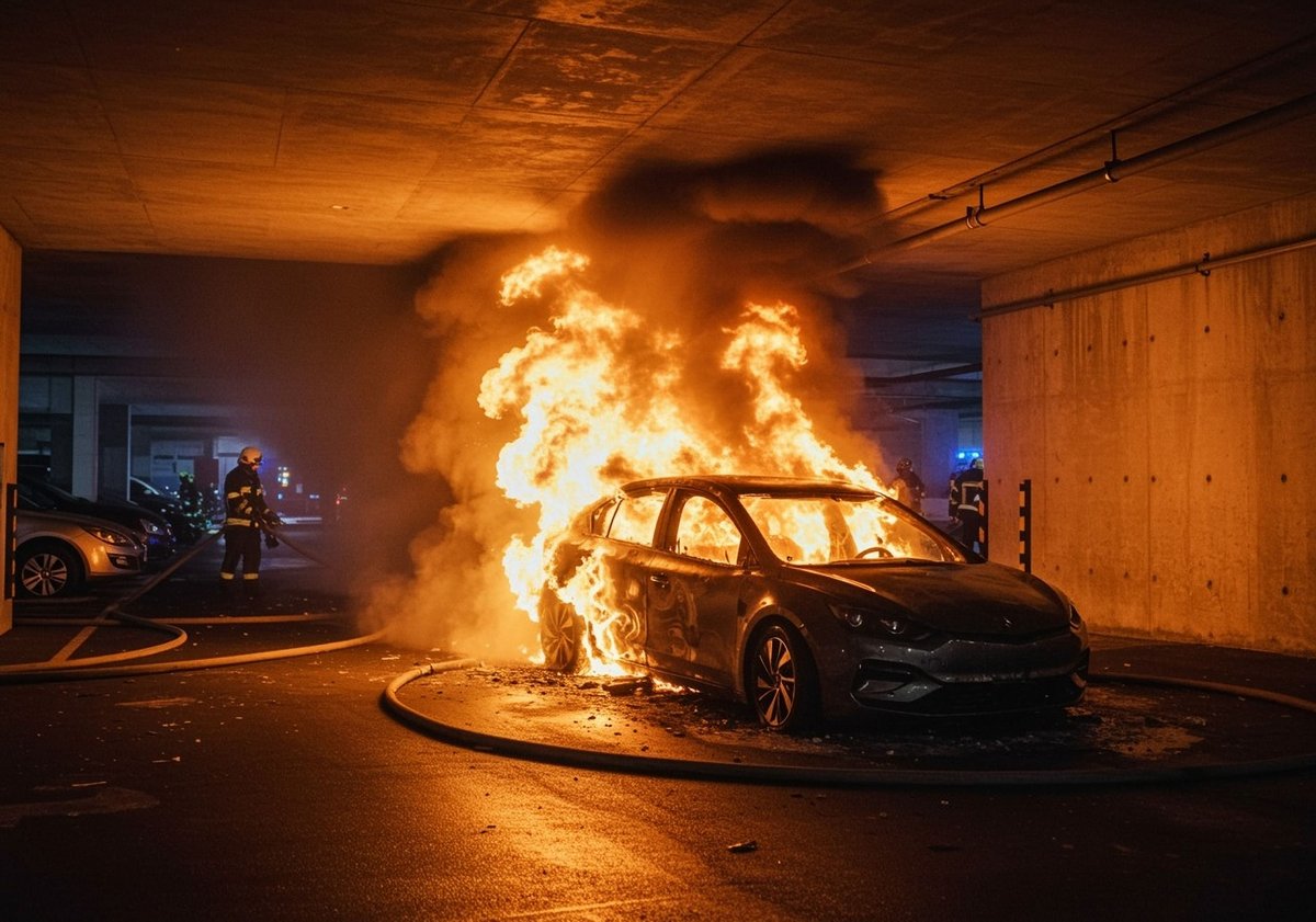 La cour d'appel de Versailles s'est prononcée sur l'incendie d'une flotte de véhicules hybrides et électriques. © Shutterstock AI