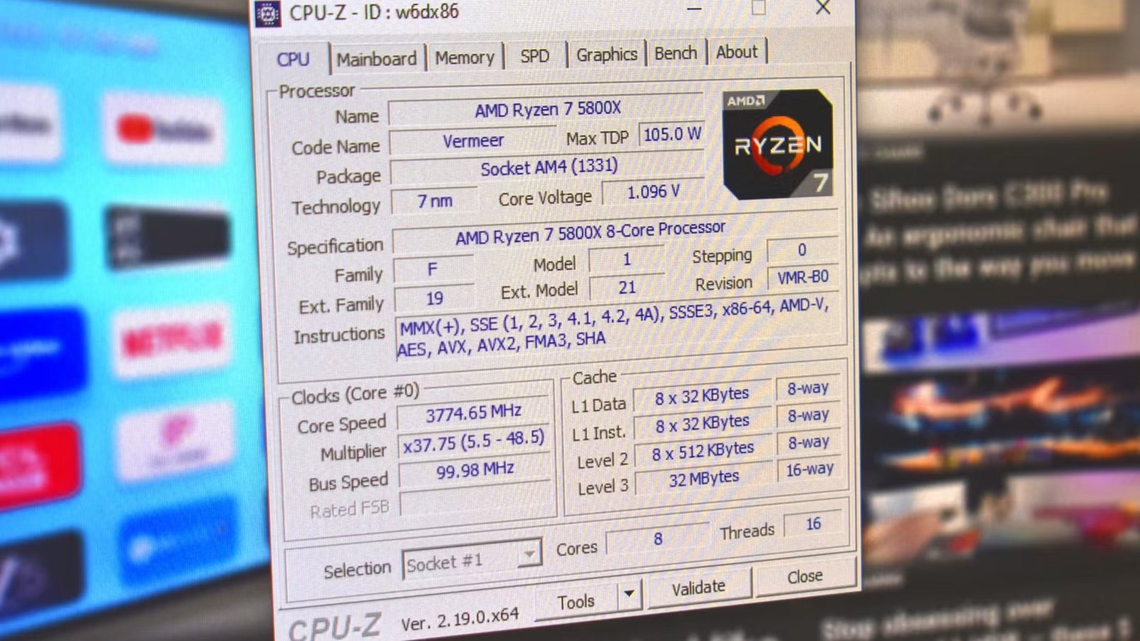CPU-Z quitte la branche 2.xx. © CPUID