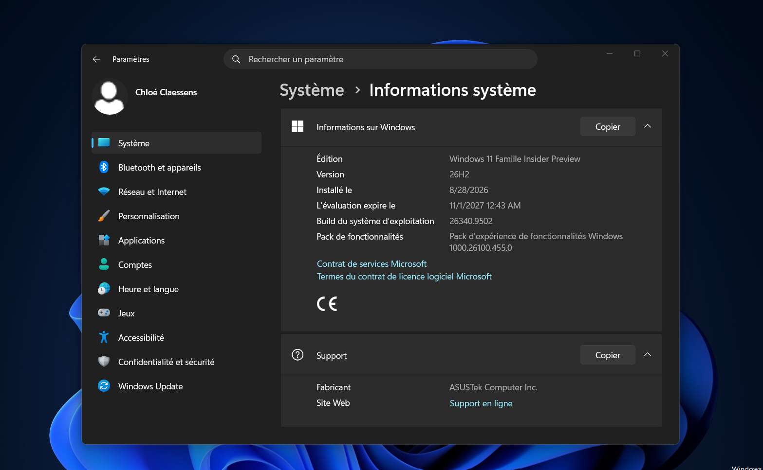 Windows 11 26H2 commence officiellement à débarquer sur les PC compatibles. © Clubic