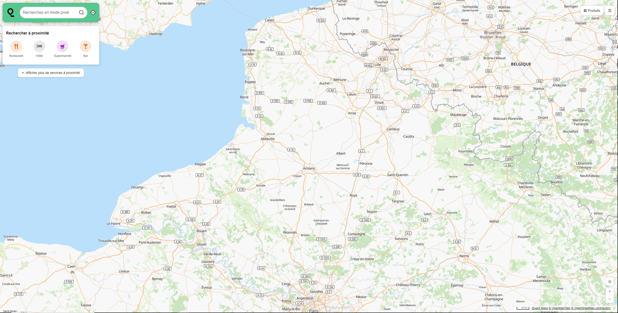 Qwant maps